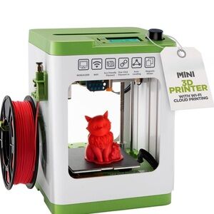 Fully Assembled Mini 3D Printer Kids & Beginner Complete Starter Kit w/ Filament